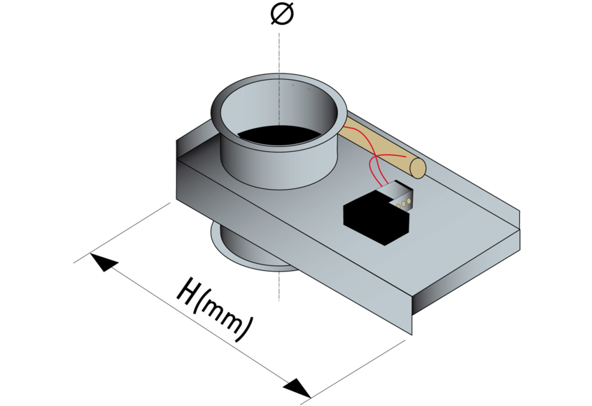 Trappe de fermeture à guillotine électropneumatique Ø 350 mm | Felder